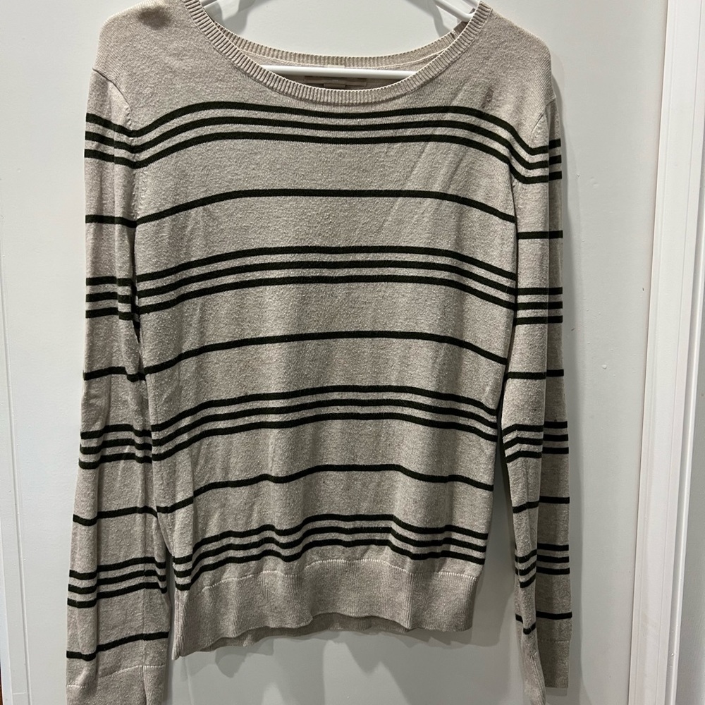 Striped light weight sweater